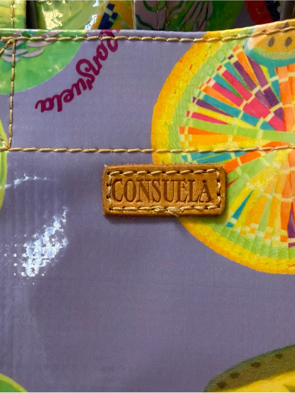 Consuela Purple Sandy Citrus Mini Tote Grab N Go - Picture 2 of 9